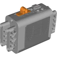 Battery Box, Power Functions 4 x 11 x 7 with Orange Switch and Dark Bluish Gray Covers [Complete Assembly] [New Version]