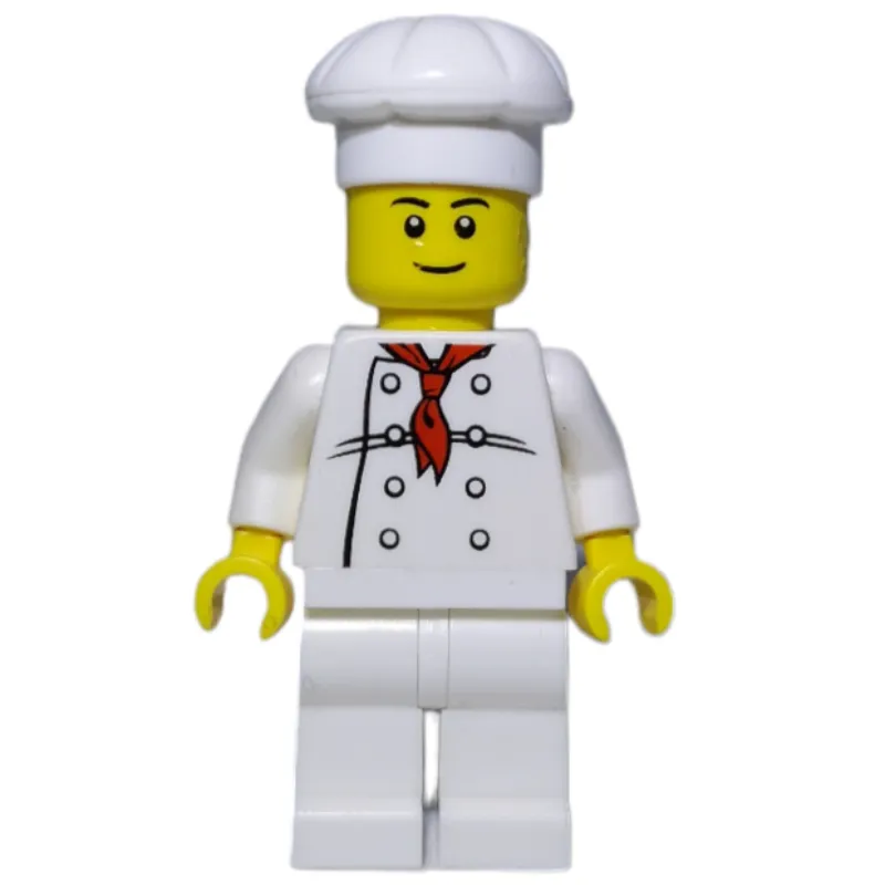 Chef, Red Neckerchief, White Legs, Smile, Black Eyebrows