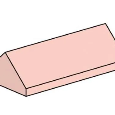 2 x 4 Sand Red Ridge Roof Tiles Steep Slope