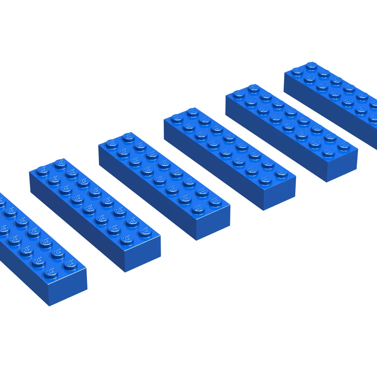2 x 8 Bricks, Blue (EUR/UK/AUS)