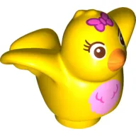 Duplo Animal Bird with Pink Chest and Bow Print