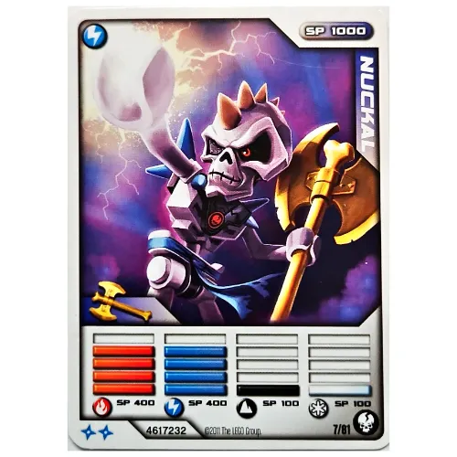 Trading Card, Ninjago Deck #1: 7 - Nuckal - International Version