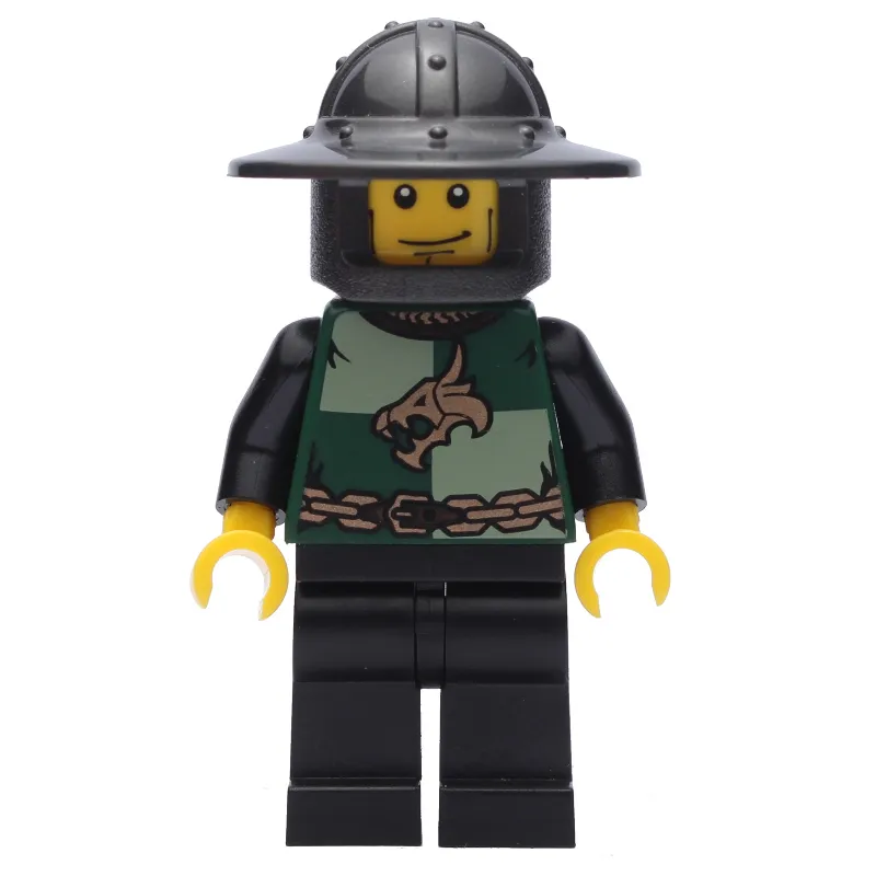 Dragon Knight, Dark Green, Wide Brim Helmet