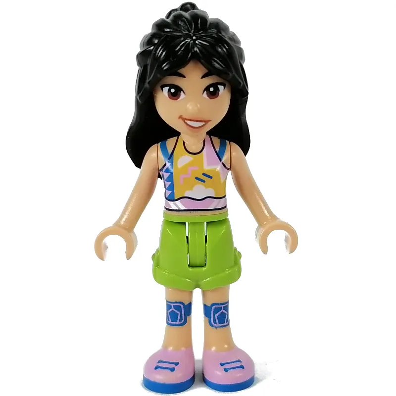 Liann - White Top, Lime Pants