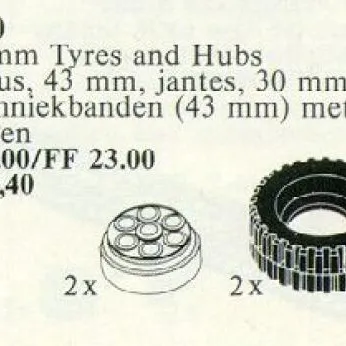 43 mm Tires and Hubs / 43 mm Tyres and Hubs