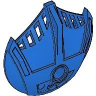 Large Figure Shield 5 x 5 with 3 Top Fins