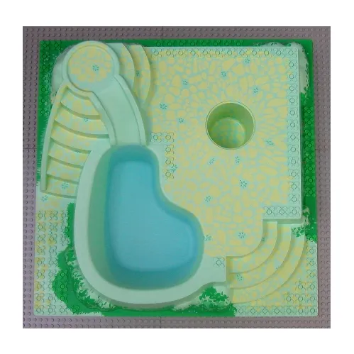 Baseplate Raised with Steps and Pool Print