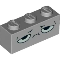 Brick 1 x 3 with Half Closed Eyes and Mouth Print (Rick)