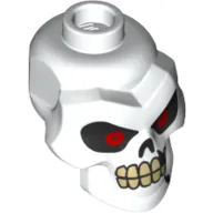 Minifig Head Special, Skull Red Eyes, Tan Teeth Print