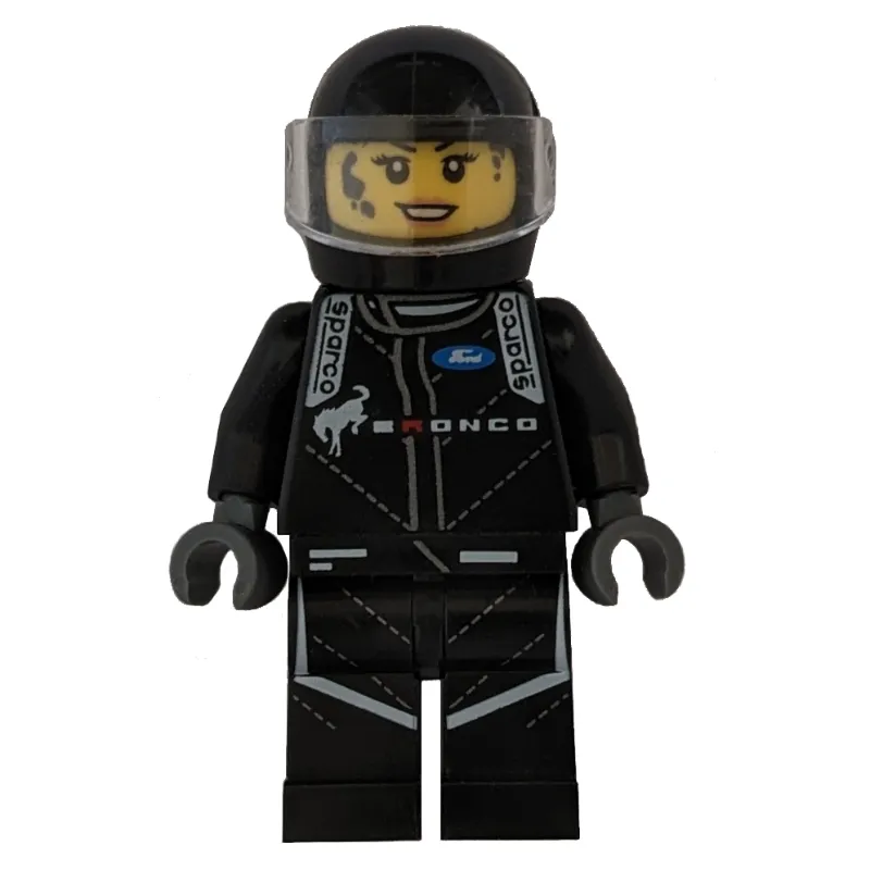 Race Driver - Black Torso, Black Legs, Black Helmet