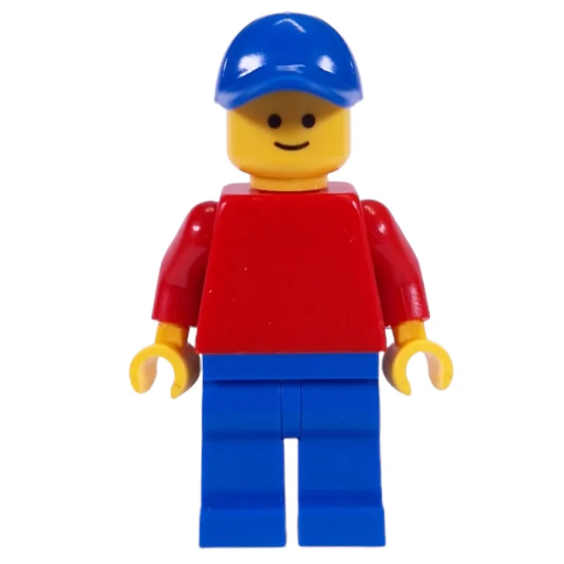 Red Torso, Blue Legs, Blue Cap