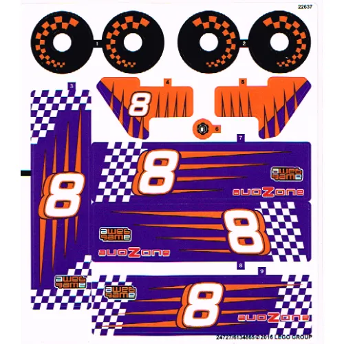 Sticker Sheet for Set 42048-1