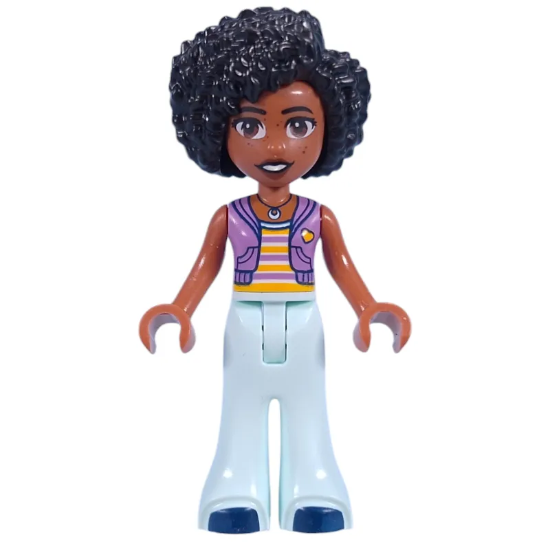 Jamila - Medium Lavender Jacket, Light Aqua Pants