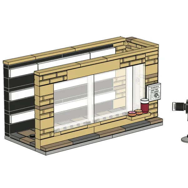 Police Line-up Minifigure Stand