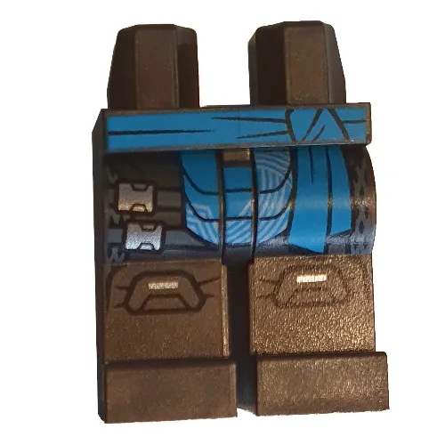 Hips and Pearl Titanium Legs with Dark Azure Robe, Belt print