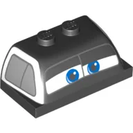 Windscreen 2 x 4 x 1 1/3 with Window and Eyes print (Sheriff)