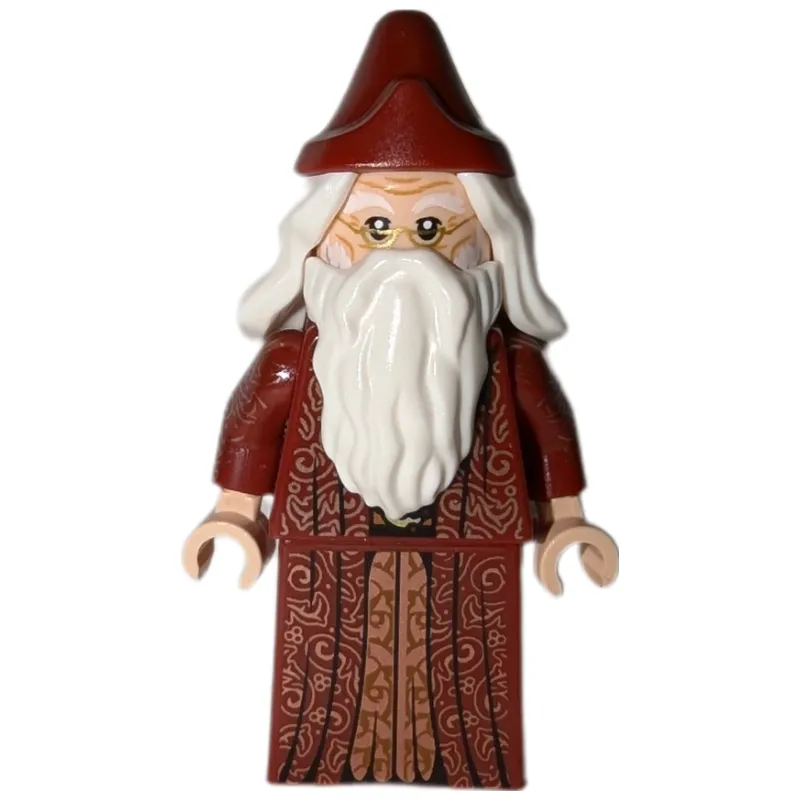Albus Dumbledore, Dark Red Robe with Skirt, Plain Hat