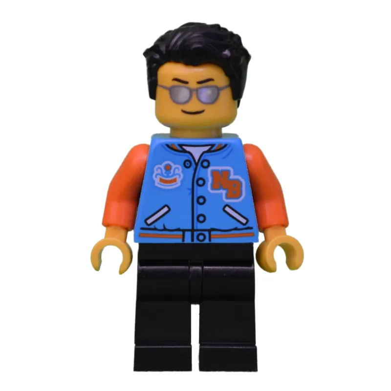 Dark Azure Torso, Black Legs, Black Hair, Sunglasses