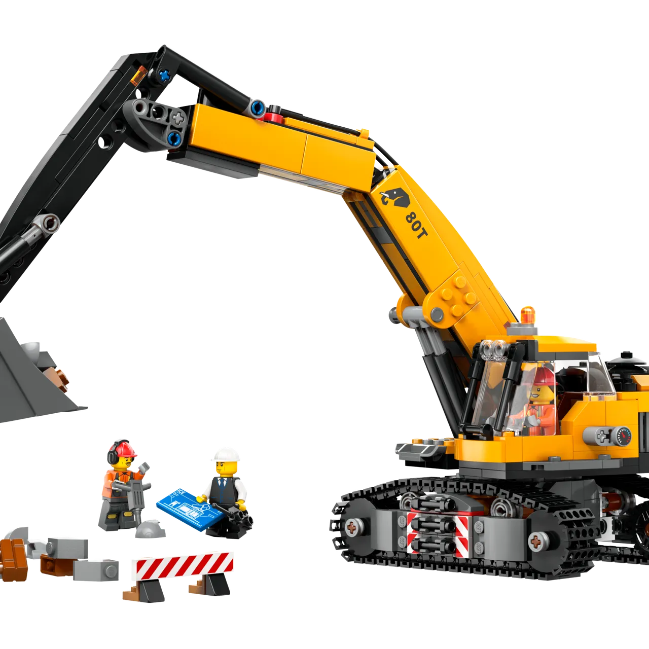 Yellow Construction Excavator