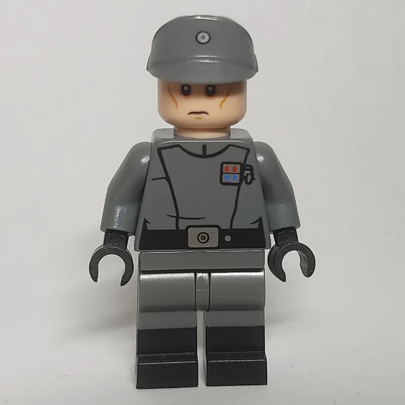 Imperial Officer / Lieutenant, Dark Bluish Gray Uniform, Dual Molded Legs