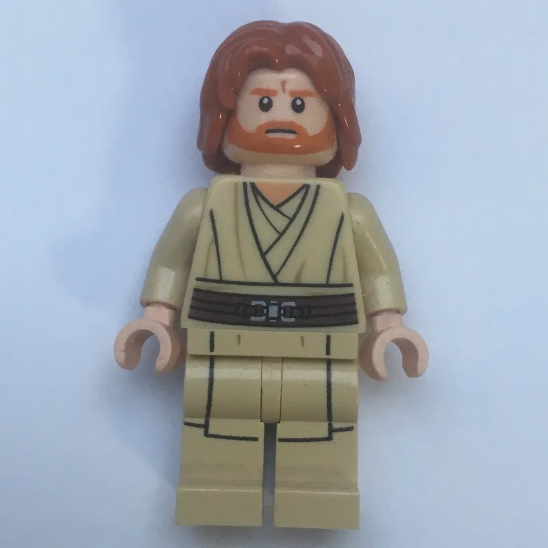 Obi-Wan Kenobi, Tan Legs, Mid-Length Parted Hair