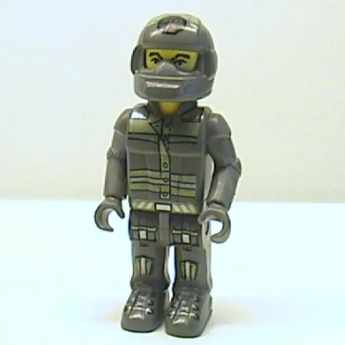 Juniors Minifig, Aqua Res-Q Pilot with Closed Face Helmet