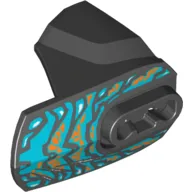 Large Figure Limb Cover, Size 4, Armor with Ball Joint Socket with Blue Spread Wings and Orange Spots Beast Print