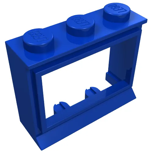 Window 1 x 3 x 2 Classic with Solid Studs, No Glass