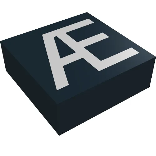 Tile 1 x 1 with Letter Æ Print