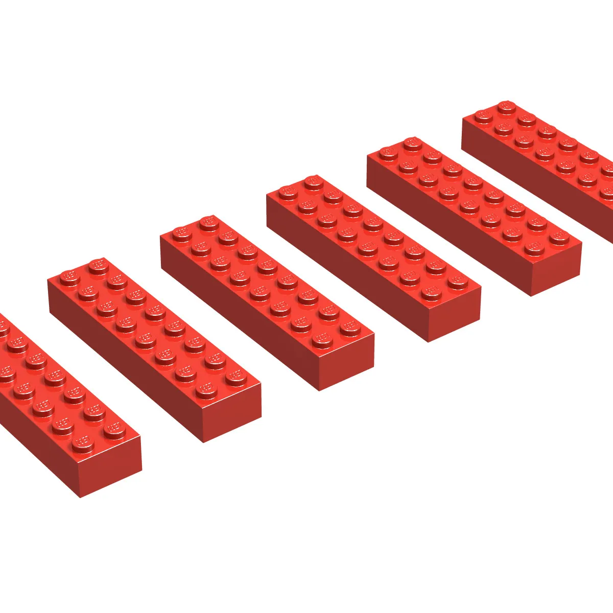 2 x 8 Bricks, Red (EUR/UK/AUS)