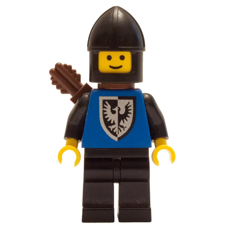 Archer (Black Falcon) - Black Legs, Black Hips, Rounded Shield, Chin-Guard