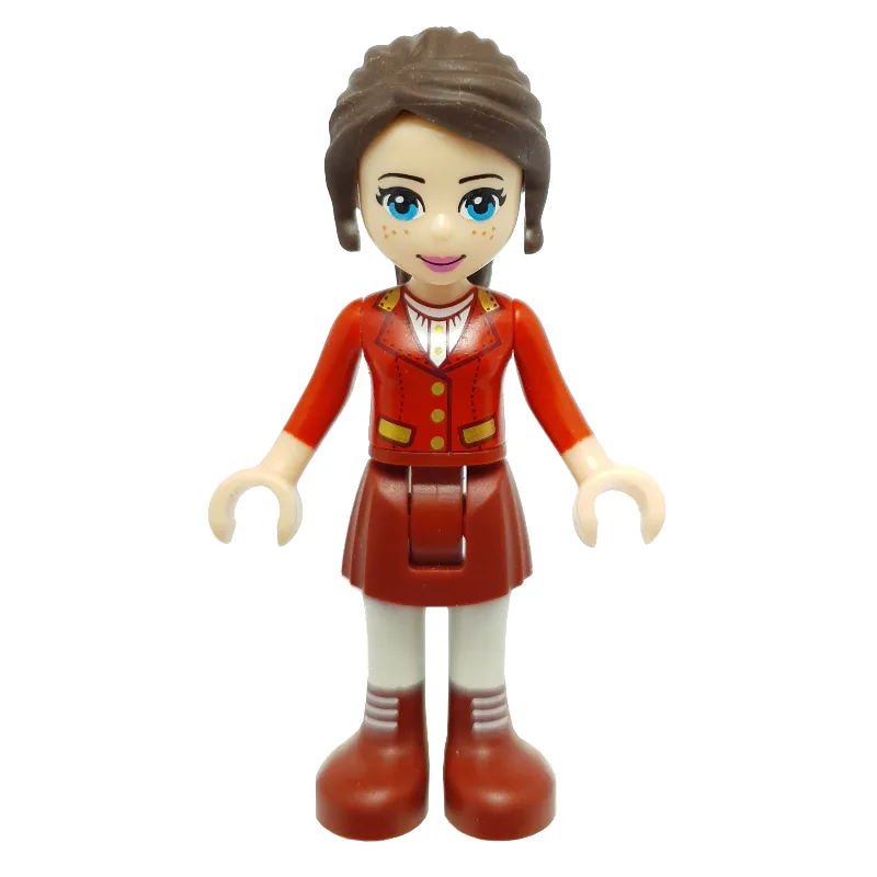 Naomi - Red Jacket, Dark Red Skirt