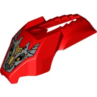 Fairing, Fly Wheel, Wolf Streamlined Shape with Silver Worriz Print