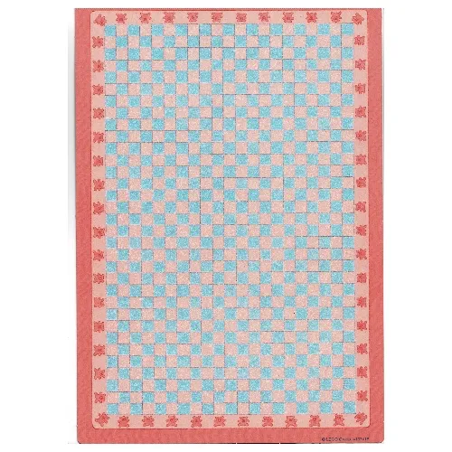 Playmat, Scala, with Light Blue and Pink Squares