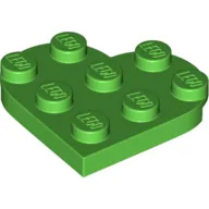 Plate Angled 3 x 3 with Heart Shape