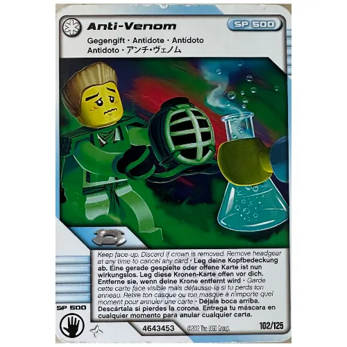 Trading Card, Ninjago Deck #2: 102 - Anti-Venom - North American Version