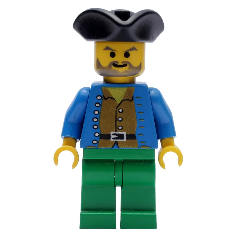 Pirate - Brown Shirt, Green Legs, Black Tricorne