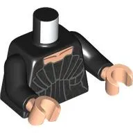 Torso, Dress, Silver Decorations, Light Nougat Chest print, Black Arms, Light Nougat Hands