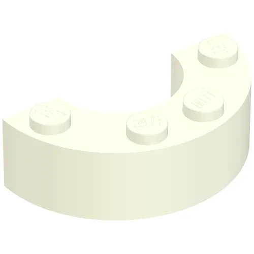 Brick Round Corner 2 x 4 without Stud Notches