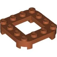 Plate Round Corners 4 x 4 x 2/3 Circle with 2 x 2 Opening