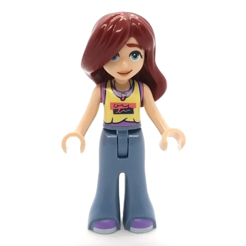 Paisley - Bright Light Yellow Top, Sand Blue Pants