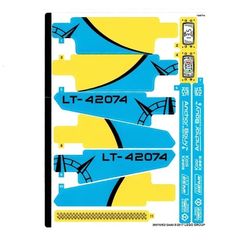 Sticker Sheet for Set 42074-1