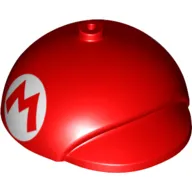 Nintendo Figure, Cap, Large with Pin Hole and Mario Logo Print