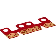 Hipwear Skirt, 4 Holes, Two Triangular Cut-outs, Gold Arches Print