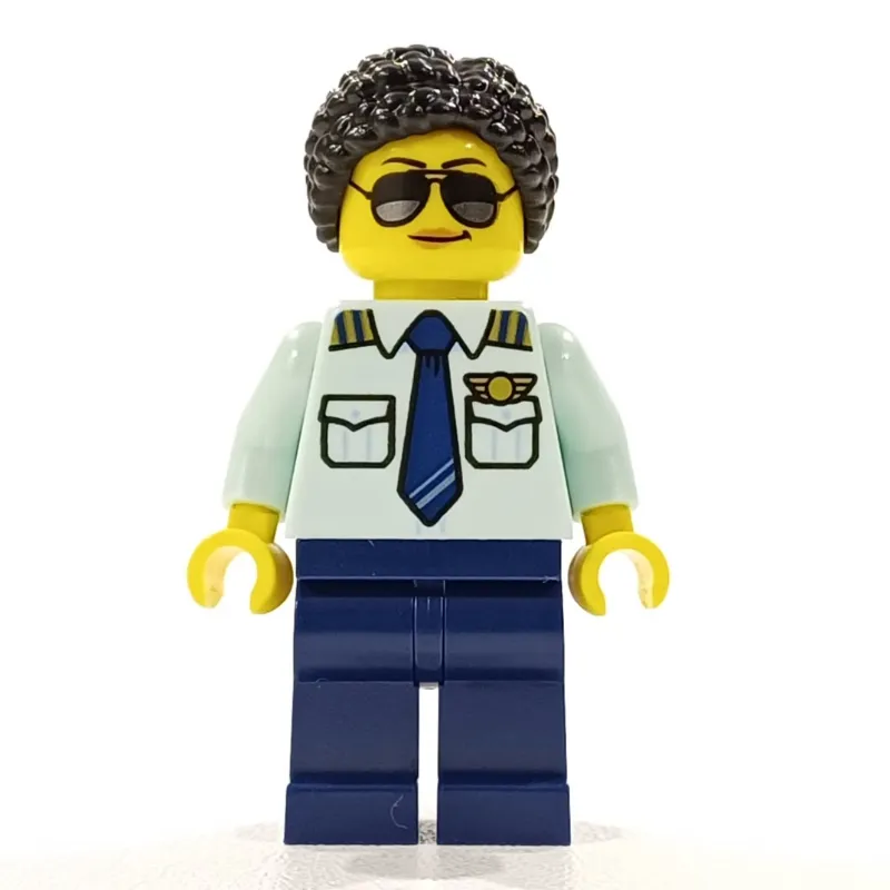 Pilot, Black Hair and Sunglasses