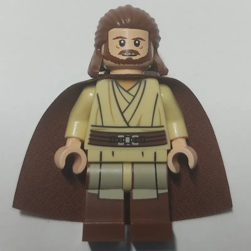 Qui-Gon Jinn, Printed Reddish Brown Legs, Cape