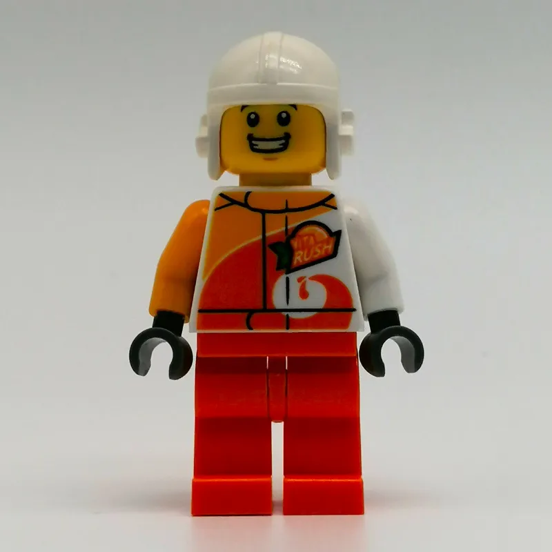 White/Orange Torso, Orange Legs, White Helmet