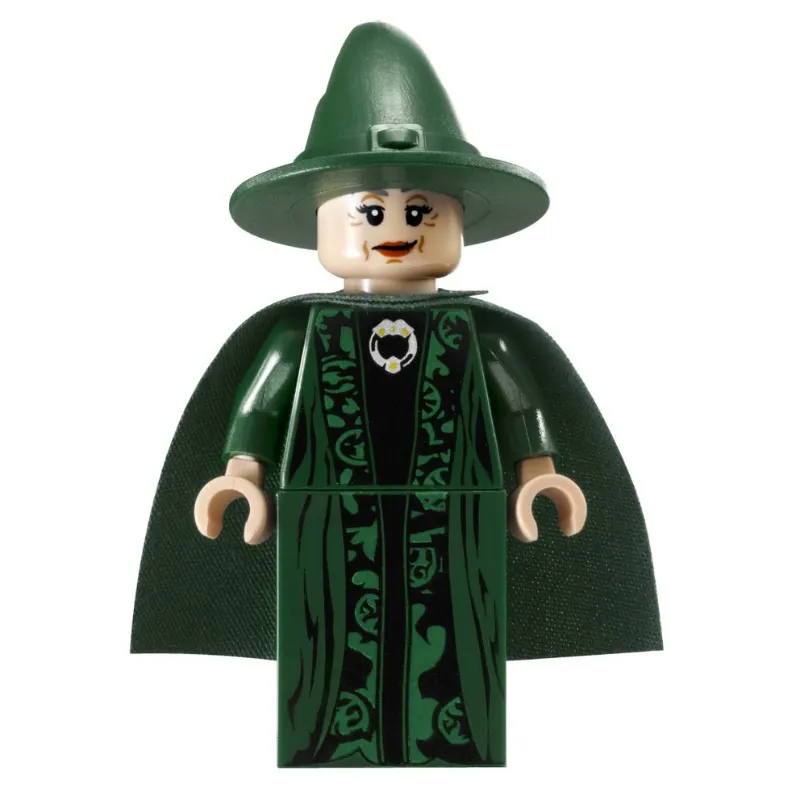 Professor Minerva McGonagall, Dark Green Robes, Hat, and Cape