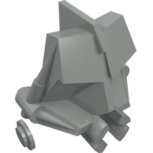 Large Figure Head Connector Block 3 x 4 x 1 2/3