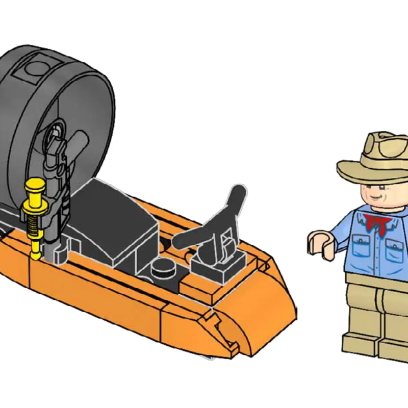 Alan Grant and Propeller Boat